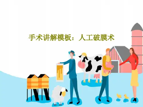手术讲解模板：人工破膜术共53页文档