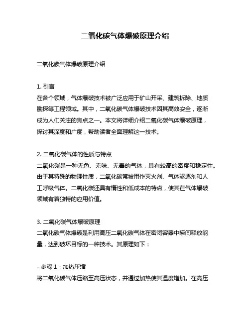 二氧化碳气体爆破原理介绍