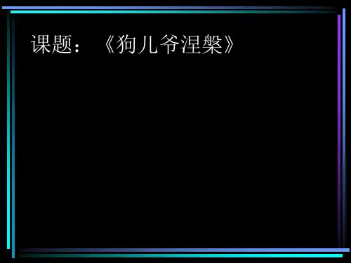 【高中语文】狗儿爷涅盘ppt精品课件