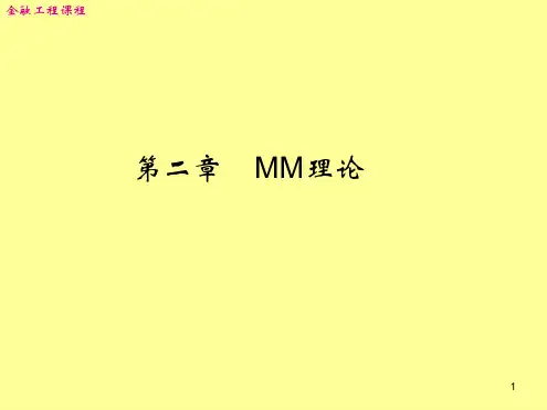 第二章MM理论课件