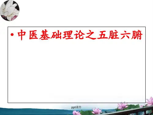 中医基础理论之五脏六腑  ppt课件