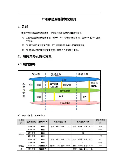 广东移动互操作简化细则v2.0
