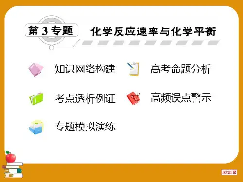 专题化学反应速率与化学平衡精品PPT课件