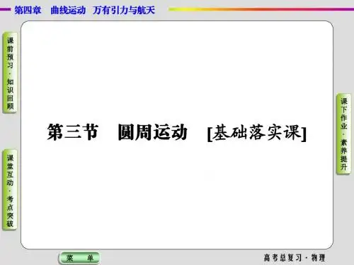2019高考物理一轮复习课件4.3圆周运动