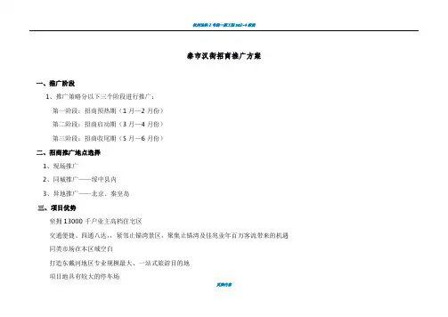 商业街招商推广方案