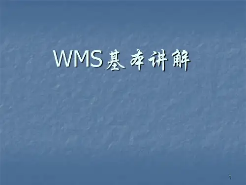 WMS基本讲解ppt课件