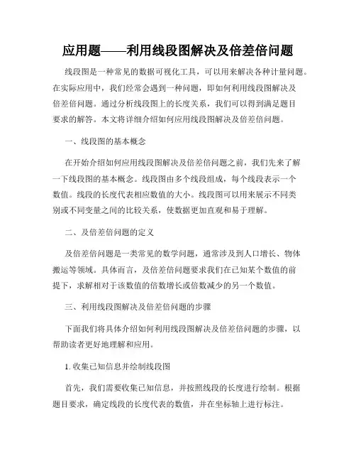 应用题——利用线段图解决及倍差倍问题