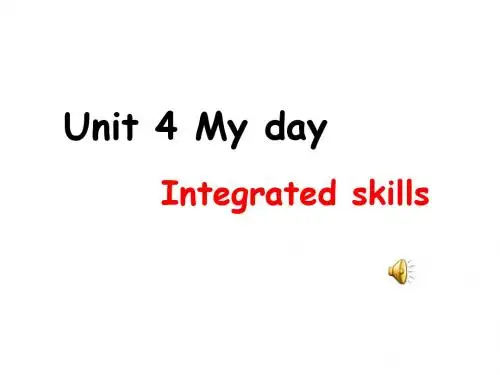7A Unit 4 My day Integrated skills 课件(牛津译林版七年级上册)