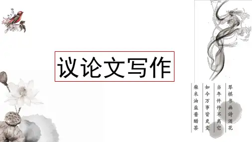 《议论文写作》优秀PPT