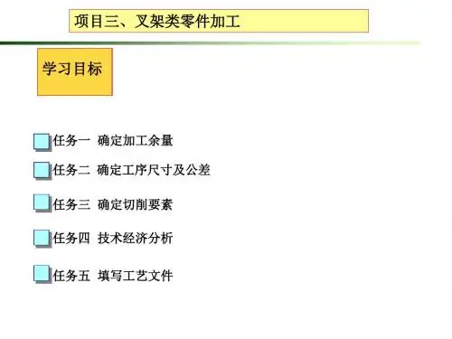 项目叉架类零件加工