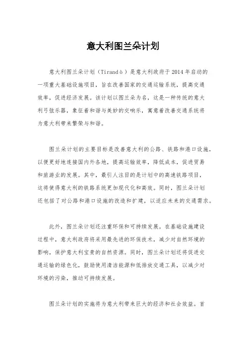 意大利图兰朵计划