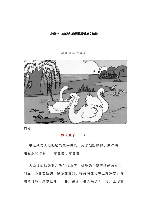 一二年级各类看图写话范文50篇精选