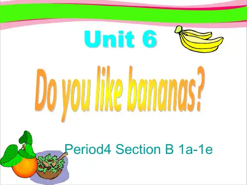 新人教版七年级英语上册Unit 6period4省优获奖课件