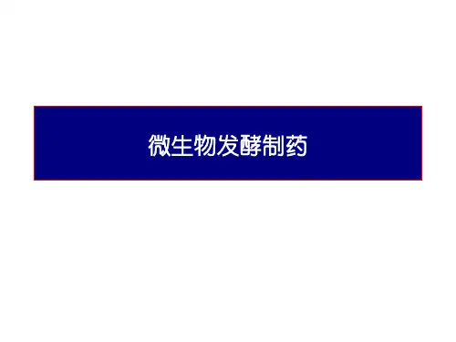 微生物发酵制药
