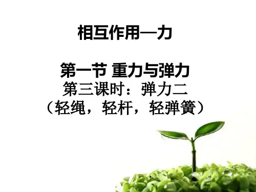 3.1.2弹力(轻绳轻弹簧轻杆)课件高一上学期物理人教版(2019)
