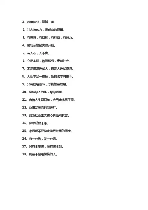 35s岁青年口号
