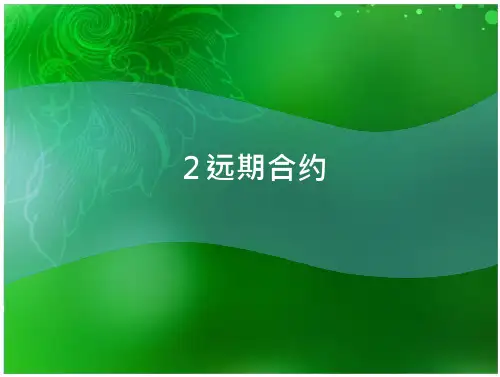 2 远期合约