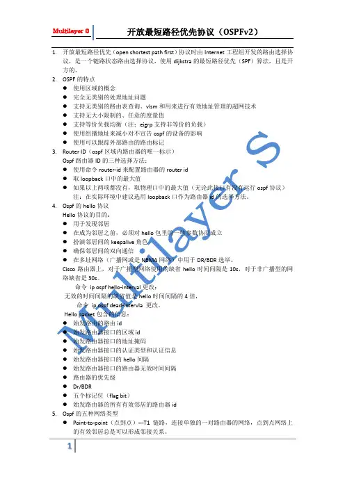开放最短路径优先协议(OSPFv2)