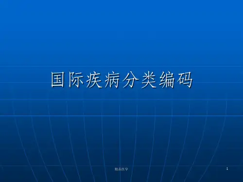 《国际疾病分类I》PPT课件