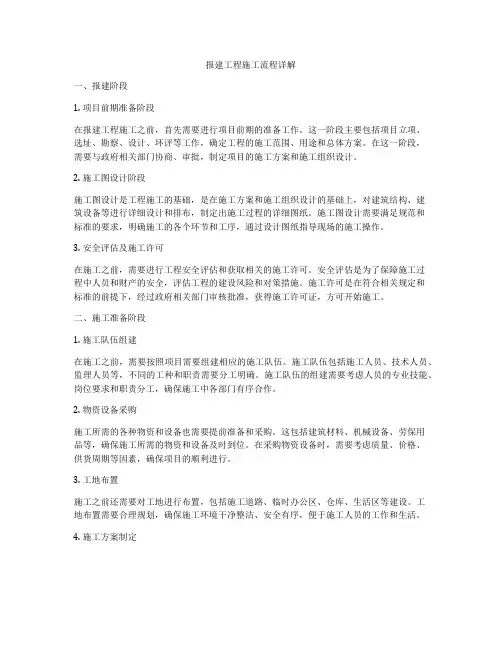 报建工程施工流程详解