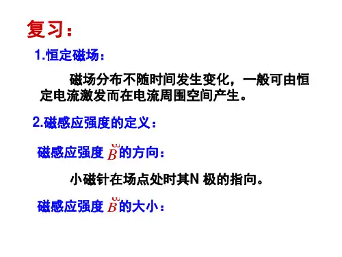 大学物理——11-2毕奥-萨伐尔定律