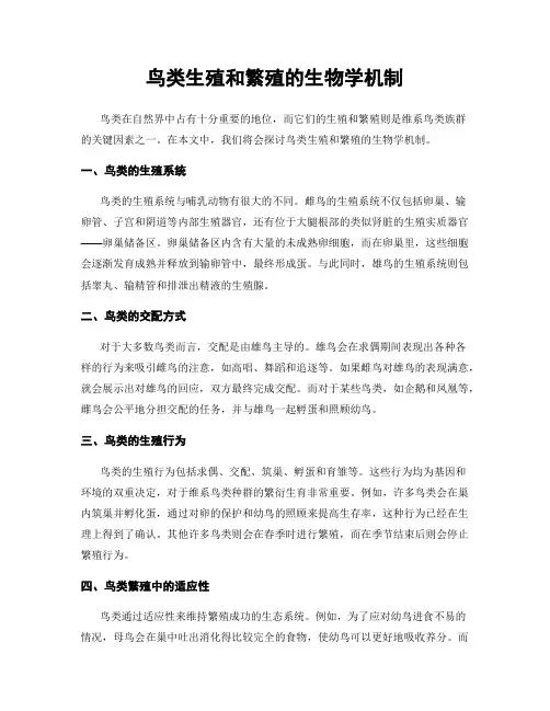 鸟类生殖和繁殖的生物学机制