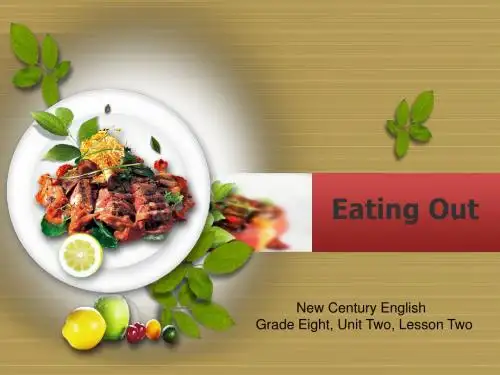 G8U2L2-Eating Out 初中英语