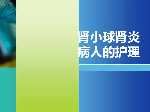 肾小球肾炎病人的护理课件