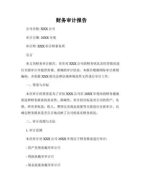 财务审计报告