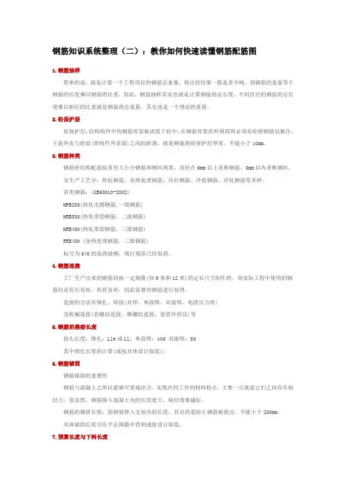 如何快速读懂钢筋配筋图