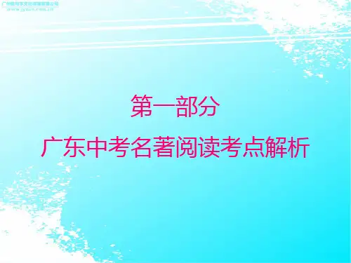 广东中考名著阅读考点解析