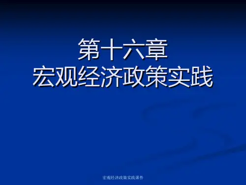 宏观经济政策实践课件