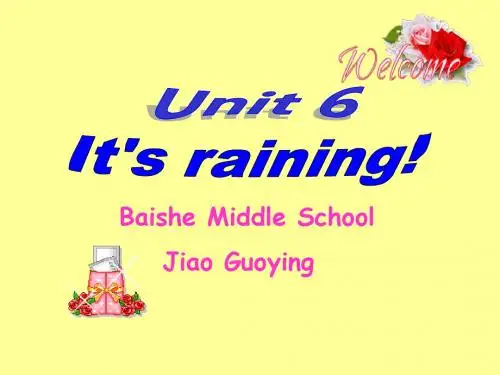 It's raining! 课件