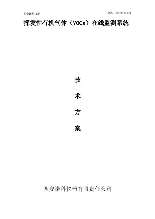 VOCs检测技术方案+苯系物