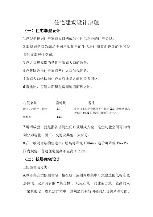 住宅建筑设计原理