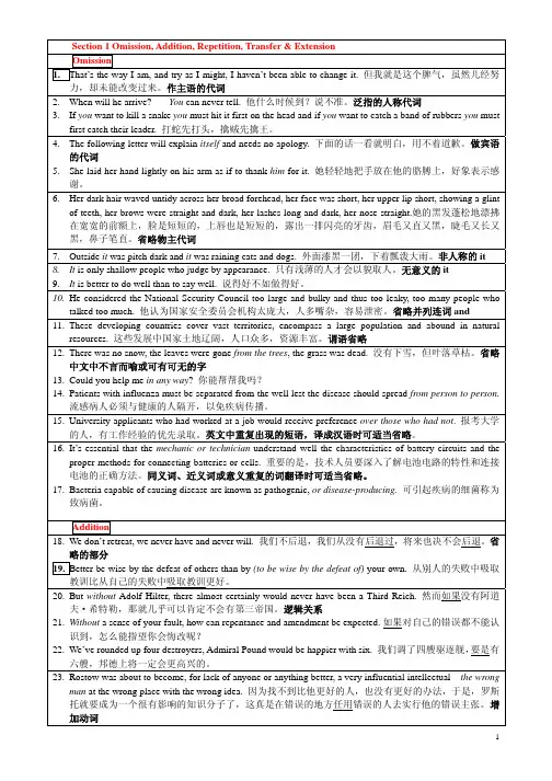 考博翻译讲义 英译汉