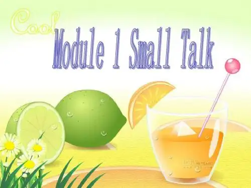 高中英语 Module1《Small Talk》introduction,reading and vocab课件1 外研版选修6
