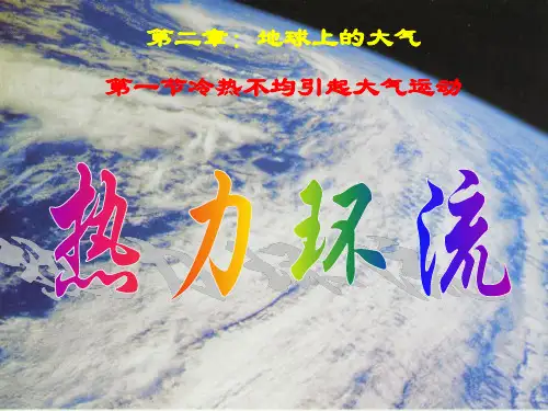人教版高中地理必修一第二章第一节 冷热不均引起大气运动  课件(共22张PPT)