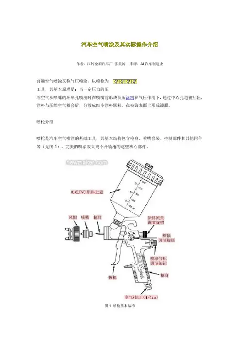 喷枪的工作原理