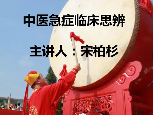 宋柏杉：中医临床思维ppt课件