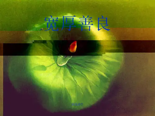 主题班会：什么是善良演示课件.ppt