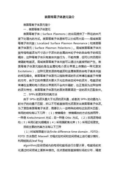 表面等离子体激元简介