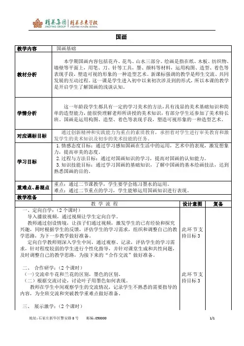 选修课国画