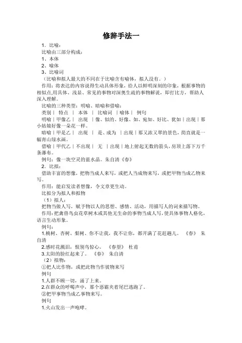 修辞手法一