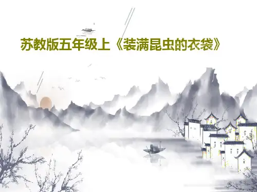 苏教版五年级上《装满昆虫的衣袋》PPT共29页