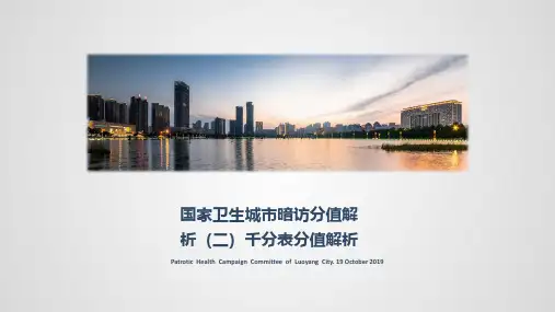 国家卫生城市暗访分值解析(二)千分表讲解