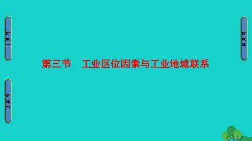2016_2017学年高中地理第3章区域产业活动第3节工业区位因素与工业地域联系课件