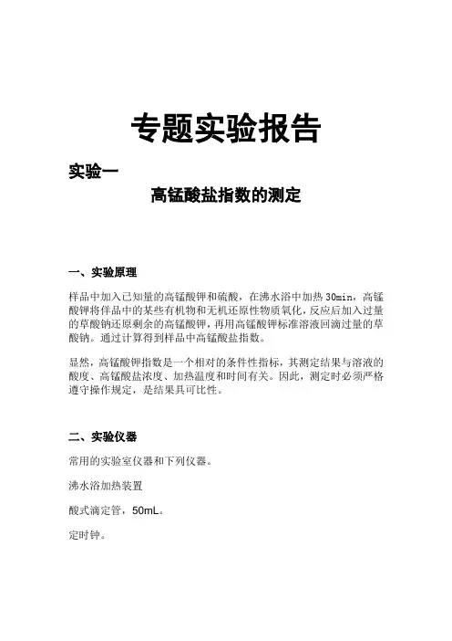专题实验实验报告