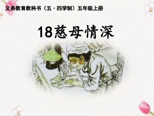 部编版小学五年级上册语文第18课《慈母情深》公开课课件