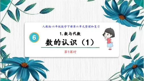 人教版小学六年级数学下册第六单元数的认识(1)精品课件